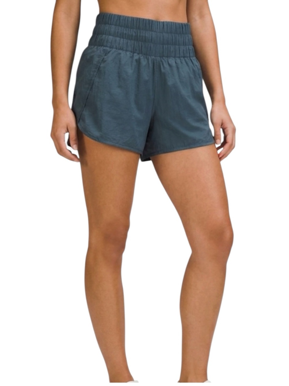 Altar’d State Revival Victory High-Waist Athletic Running Shorts Size M Teal